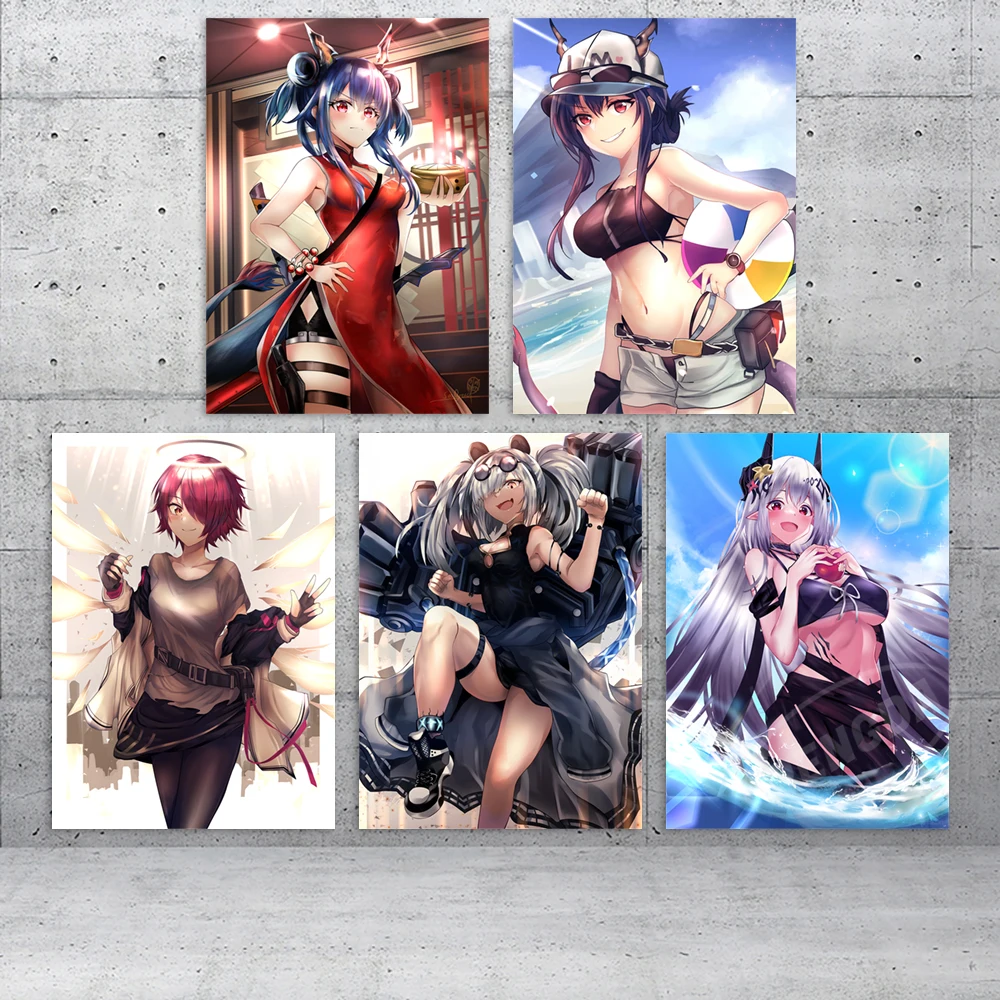 

HD Prints Arknights Poster Exusiai Home Decor Suzuran Canvas Painting Mudrock Wall Artwork Game Bedroom Cuadros Modular Pictures