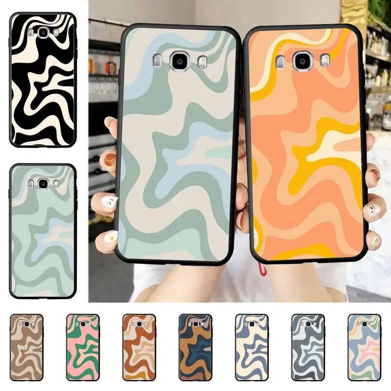

Liquid Swirl Abstract Pattern Phone Case for Samsung J 4 5 6 7 8 prime plus 2018 2017 2016 J7 core