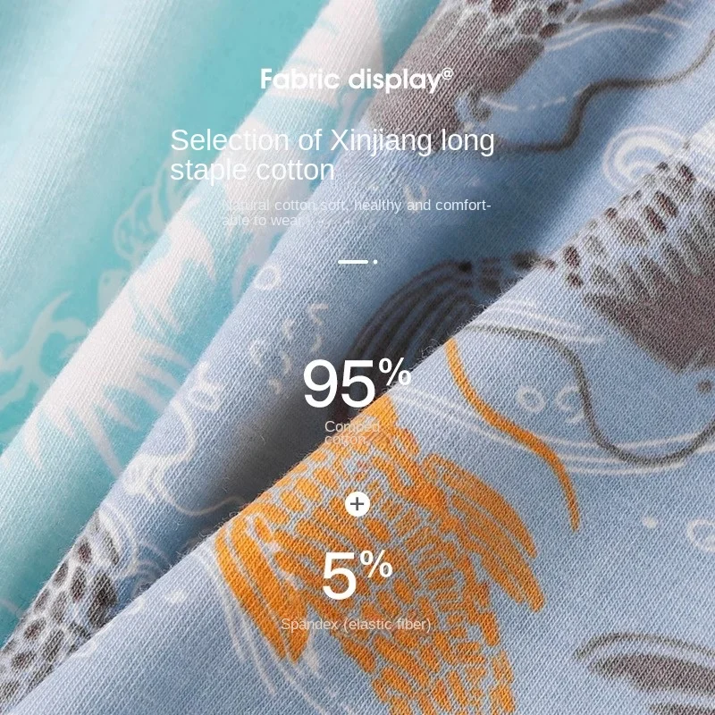 Men's High Quality CARTELO 3A Antibacterial Underwear Pure Cotton Men's Boxer Shorts Moisture Wicking Stretch Underwear