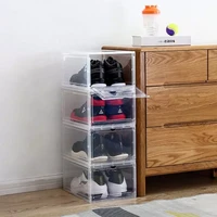 acrylic shoe cabinet high light transmission transparent slippers sneakers storage shoes box thickened dustproof shoe organizer