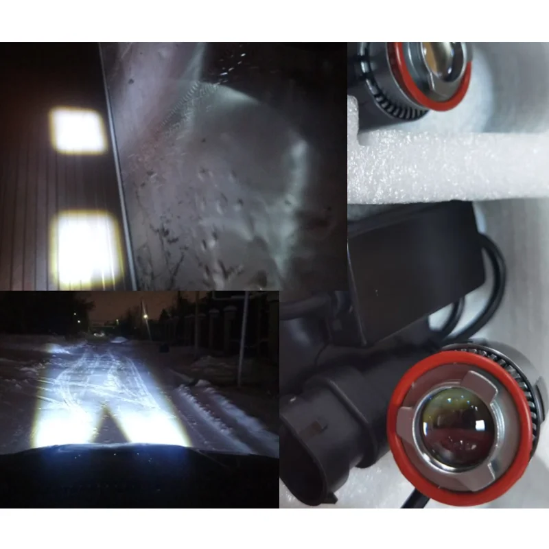 

56w 7200LM Automotive Laser Headlight Bulbs Lens Light Auto LED Projector Fog Lamp Modification Car Headlamp H11 H7 9005 9006