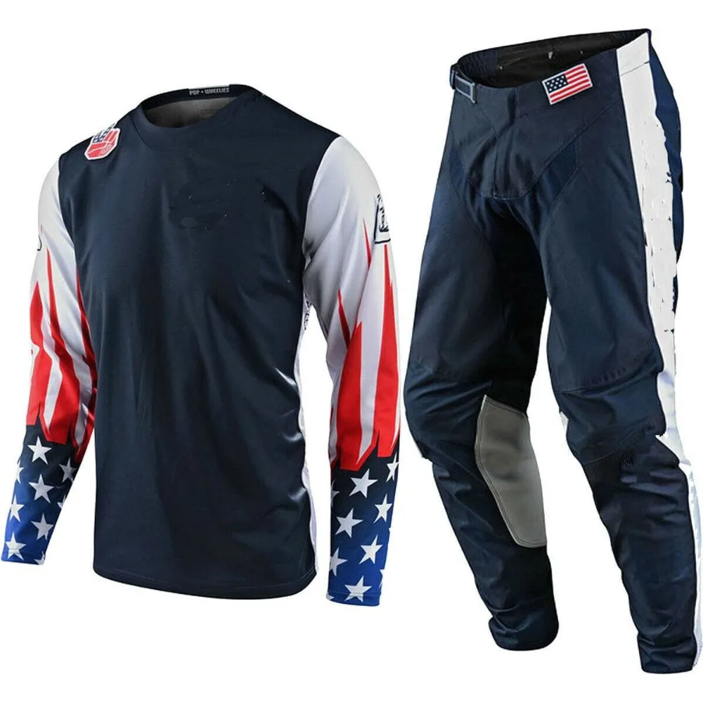 New 2020 MX Racing Jersey and Pants Gloves Combo Motocross Gear Set ATV MTB Dirt Bike Off Road Motorcycle Adult Suit dzsd