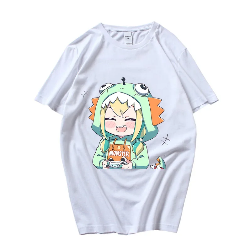 

VOMS Project Amano Pikamee T-shirts WOMEN Play Games T Shirts 100% Cotton High Quality Tshirts Virtual Youtuber Sense of Design