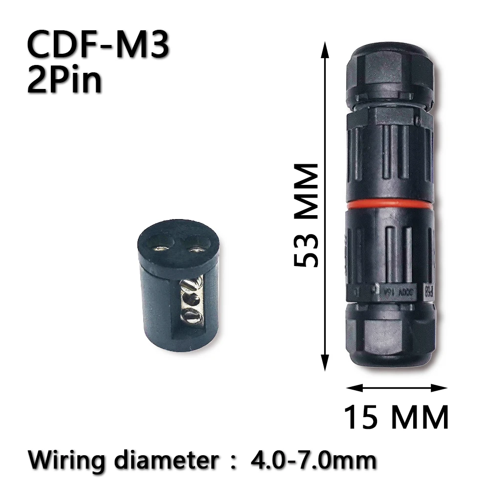 Клеммная колодка IP68 2/3 контактов разъем для подключения провода