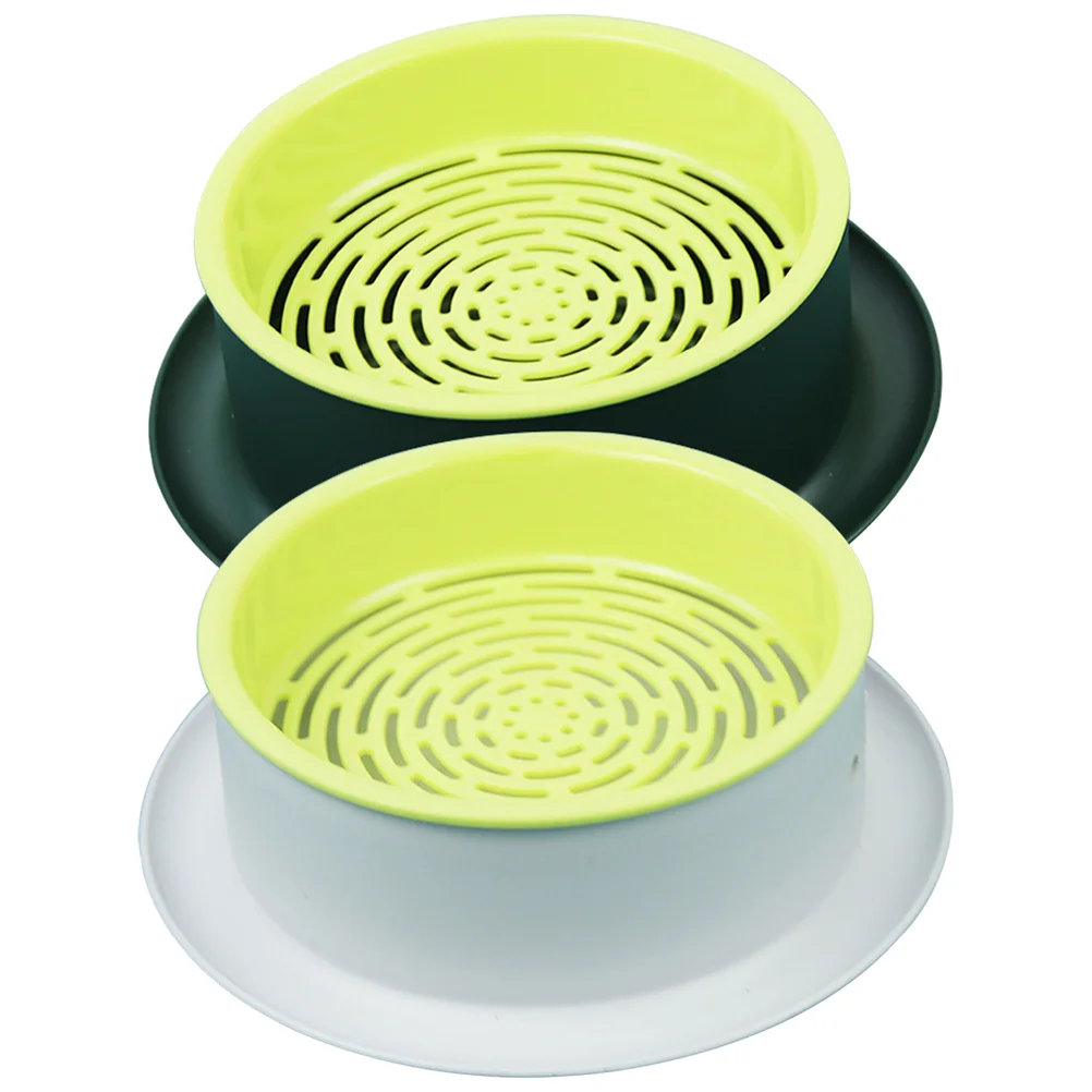 

2 Pcs Catnip Practical Grass Planter Gray Bottom Plastic For Home Convenient Creative Soilless Growing Kit