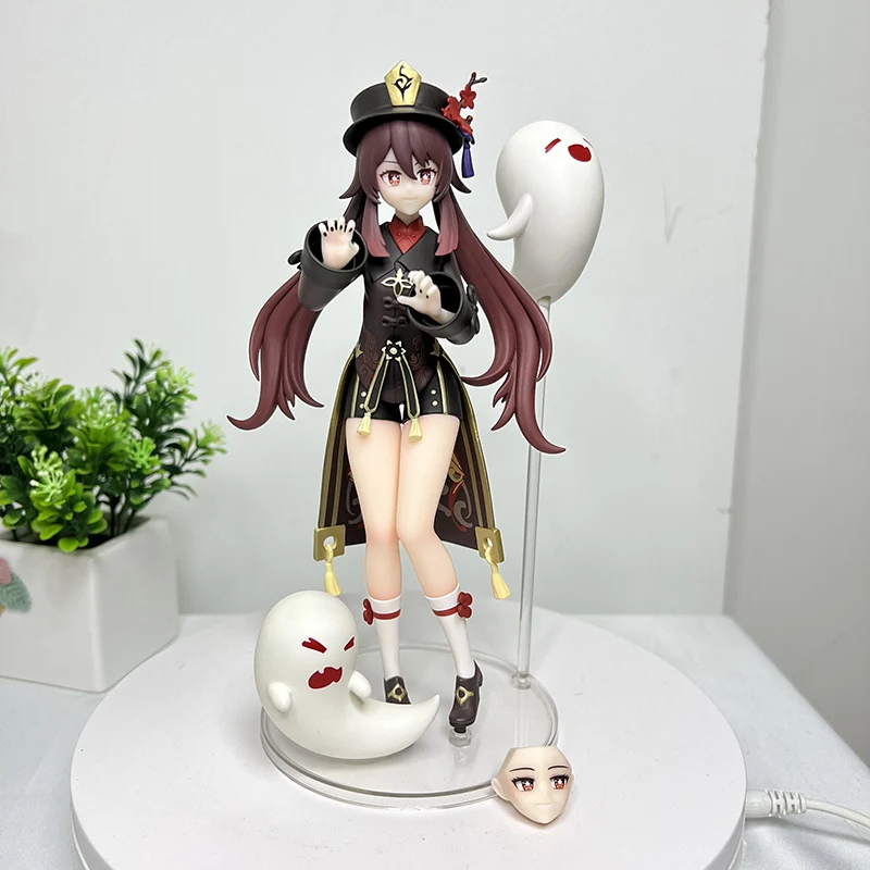 18cm Genshin Impact Hu Tao Anime Figure Klee Hibana Knight Action Paimon Figurine Doll Toys |