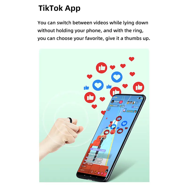Умное bluetooth-кольцо для удаленного управления вибрационным фото подходит Huawei apple