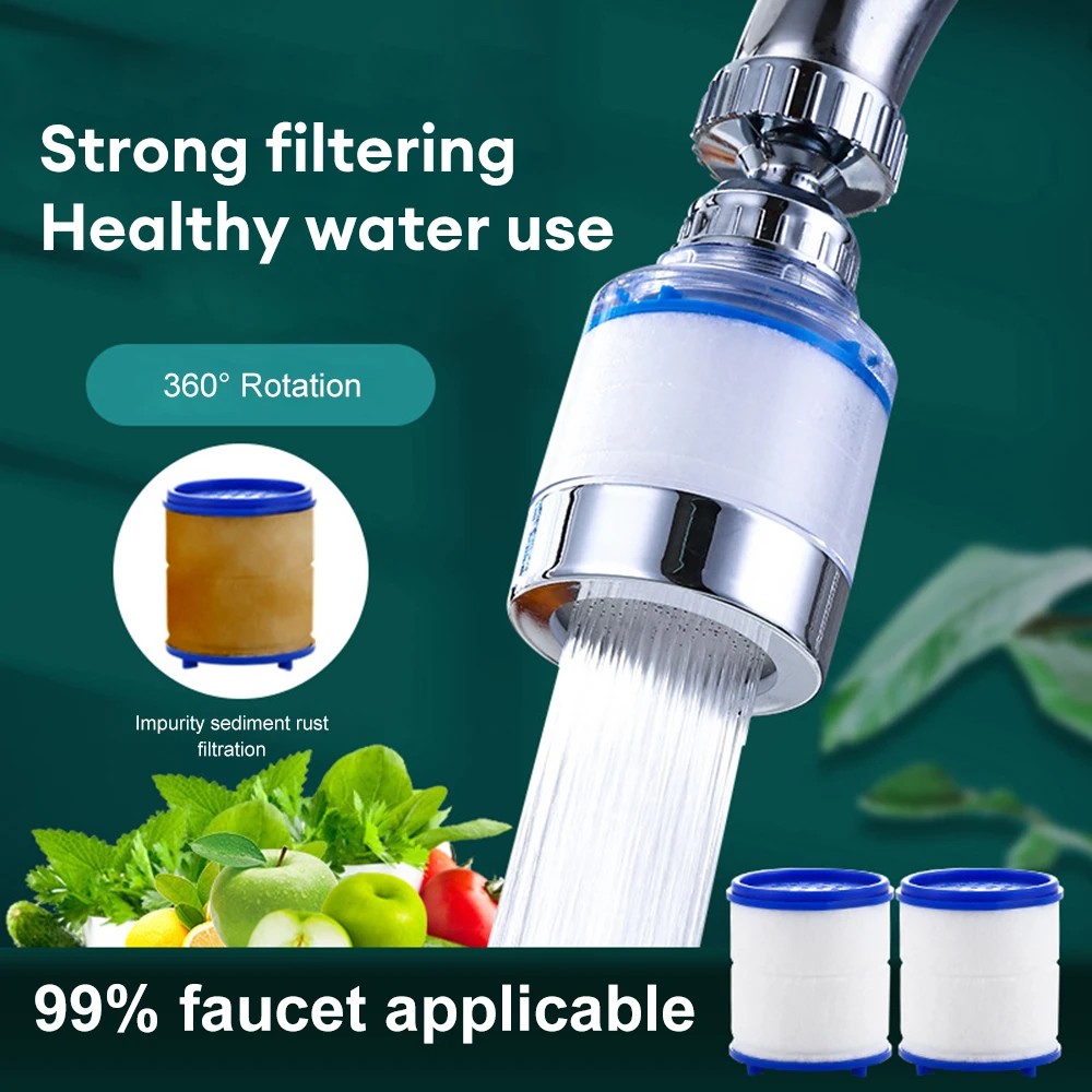 

New Faucet Purifier Sprayer Head Faucet Extender Anti-splash Head 360° Rotation Faucet Filters Universal Tap Adapter Bathroom