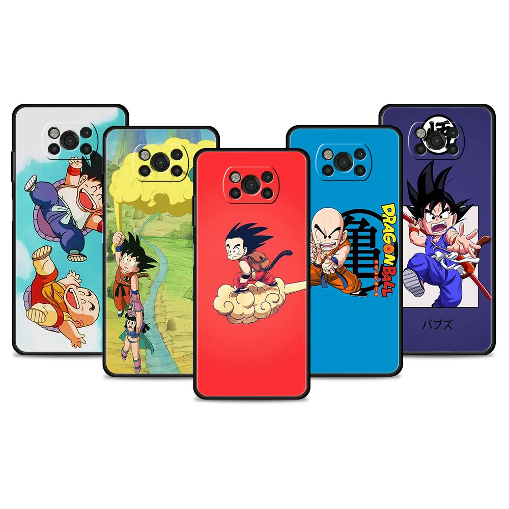 

Mobilephone Case For Xiaomi POCO X4 X3 NFC GT M3 M4 Pro F1 MI 12 10T 11 Lite 11T 9T Note 10Lite 5G Cover Manga Dragon Ball