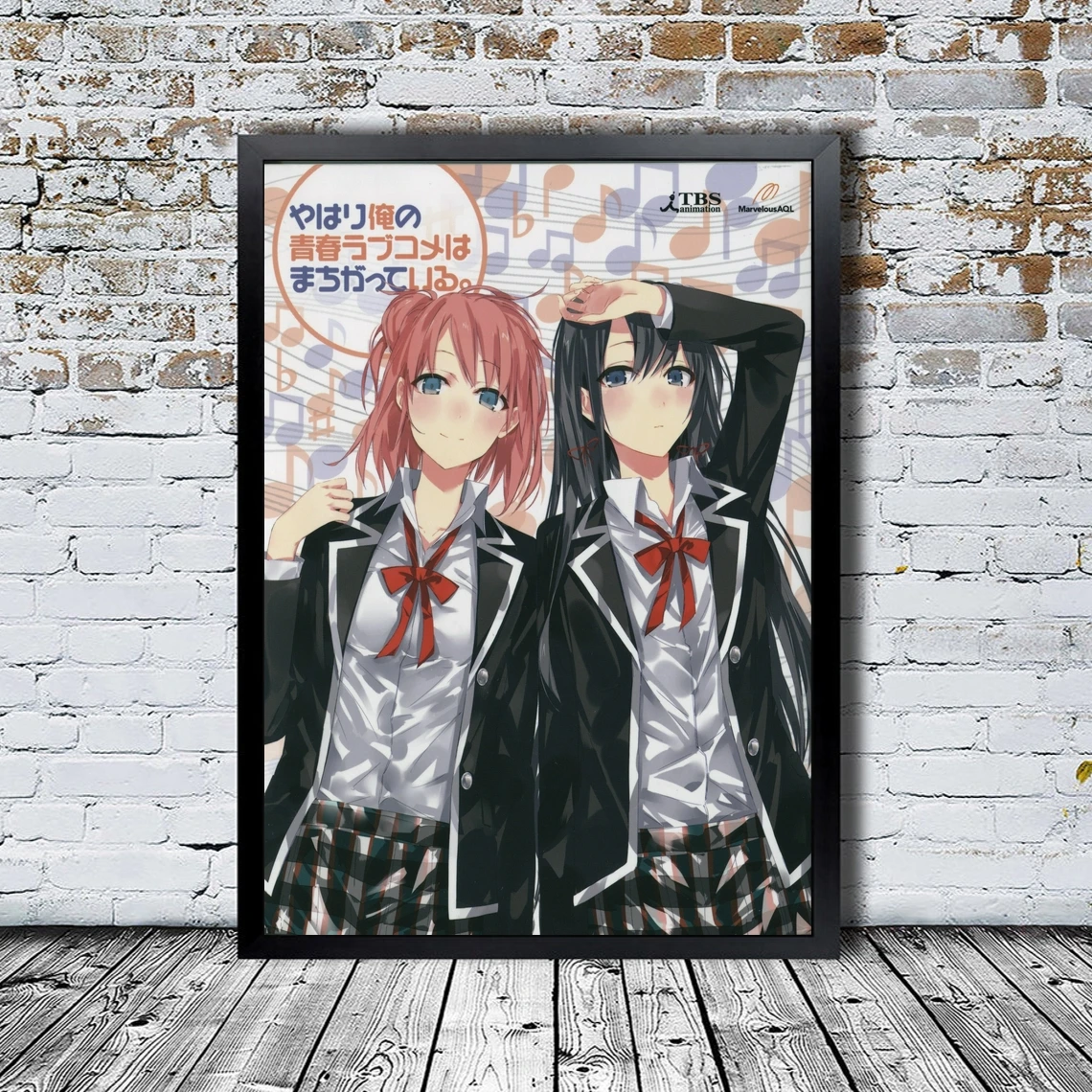 

My Teen Romantic Comedy SNAFU Poster Japanese Anime TV Series Art Cover Movie Poster Wall Painting Home Decor (No Frame)