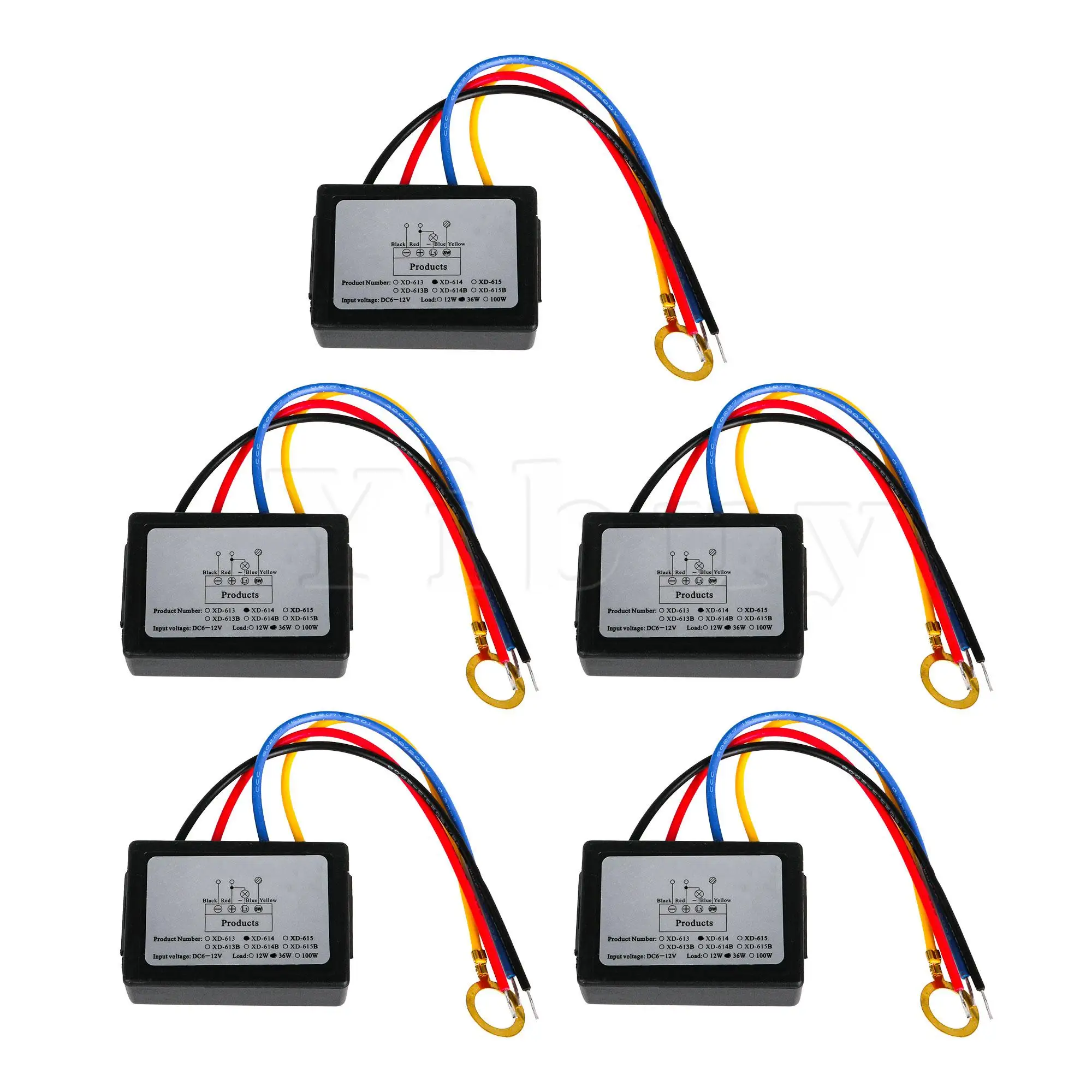 

5x Light Sensor Module XD-614 with Dimming Function 3 Way DC 6-12V 36W