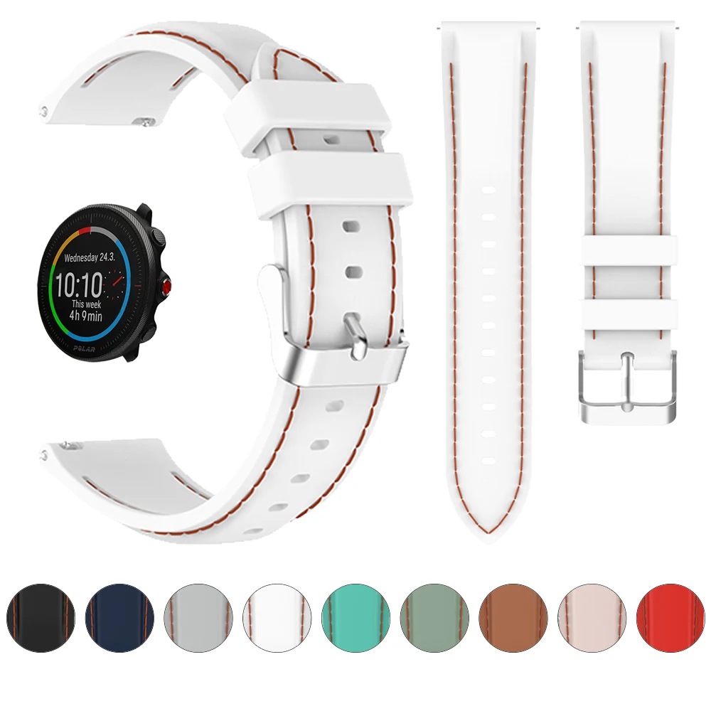 

Ремешок для Polar Grit X Pro Titan/Vantage M2 M/IGNITE 2/Unite, силиконовый браслет для наручных часов, 20 мм 22 мм