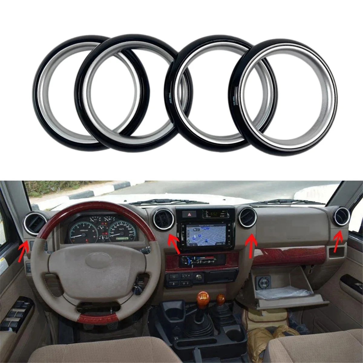 Стайлинг крышки вентиляционного отверстия салона автомобиля для Toyota Land Cruiser 70 76