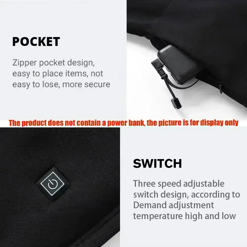 Противоохладное нижнее белье с USB-подогревом зимнее термобелье для мужчин и