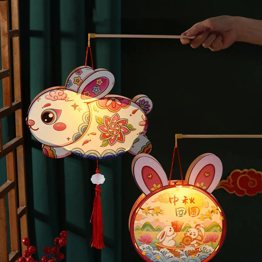 

Традиционные фонари культуры, фонари кролика средней осени, очаровательные фонари лунного торта для средней осени, для праздника