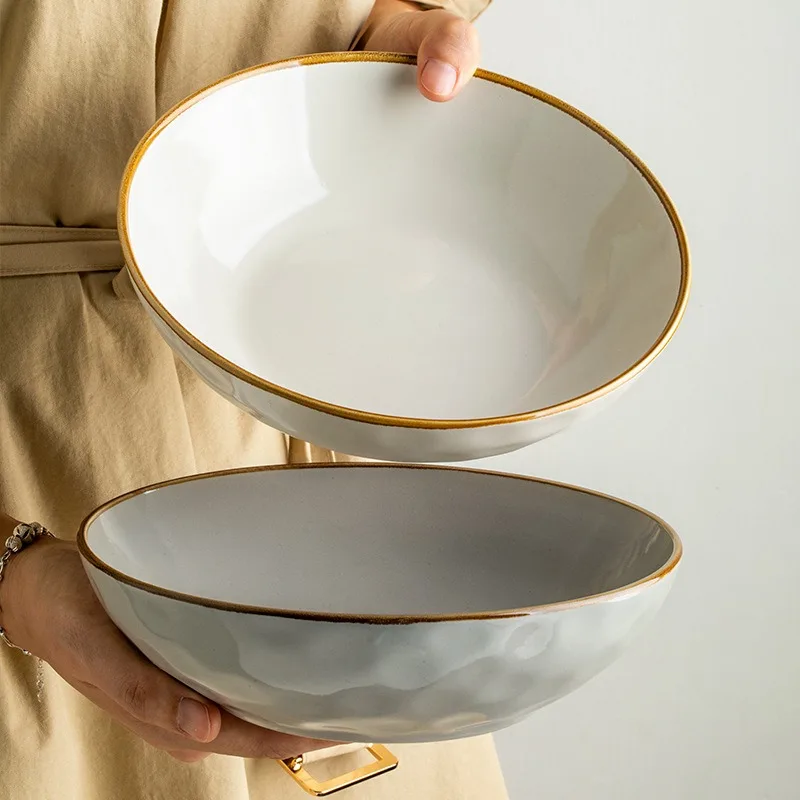 Фарфоровая суповая миска 8 5 дюйма Глубокая Тарелка для рамен и лапши в