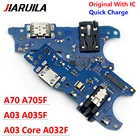 Оригинальный USB-разъем для подключения зарядного устройства с микрофоном для Samsung A70 A705F A03 Core A032F A035F A13