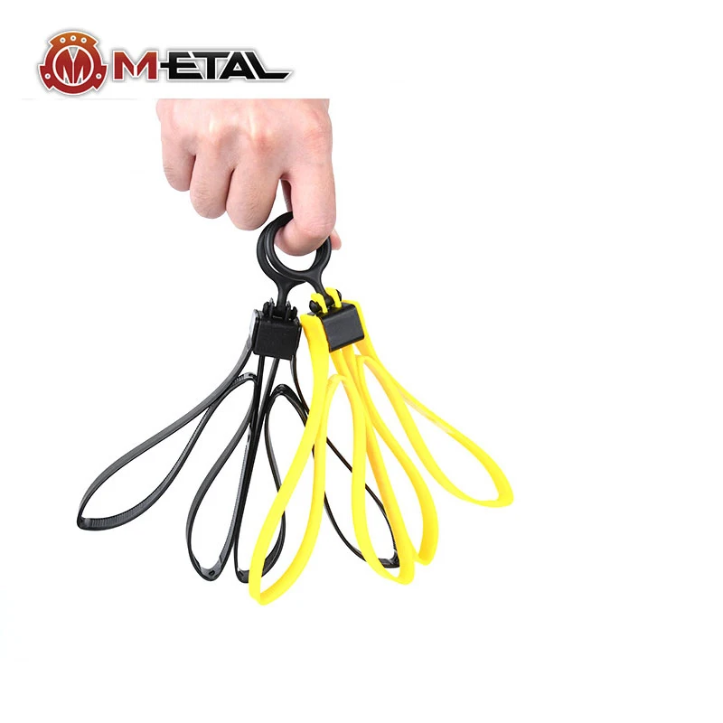 

3pcs Tactical Plastic Cable Ties Pull Ring Handcuff Outdoor Multi-function Emergency Strap Hunting Equipment Vest Decorate