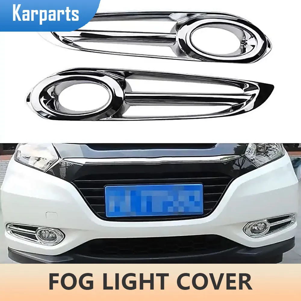 

Car Front Fog Lights Protection Cover Trim for Honda HR-V HRV Vezel 2014 2015 2016 2017 2018 Fog Lamps Covers Accessories