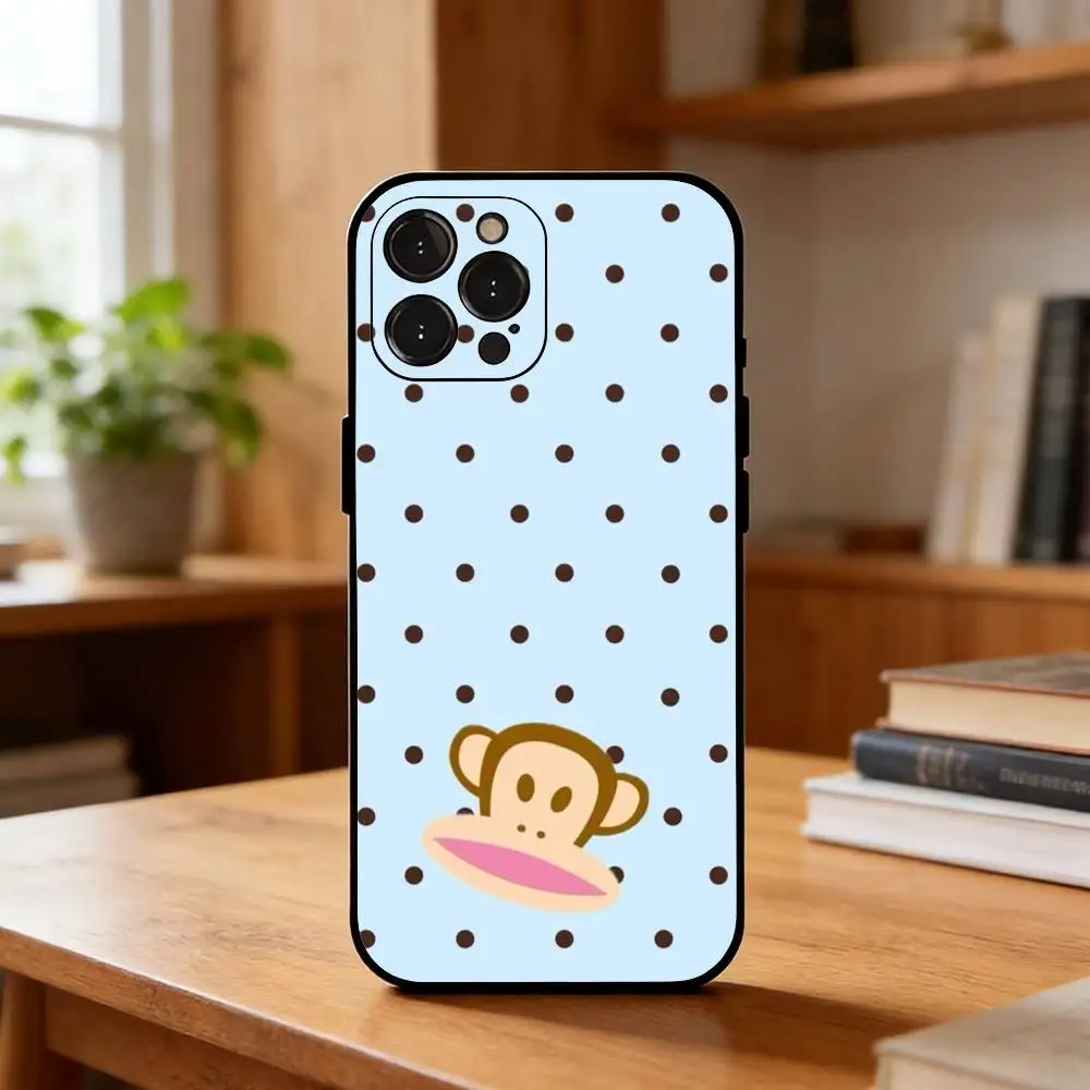 Фото Модный чехол CUTE T-pauls-frank-s для iPhone 17, 16, 15, 14, 13, 12 Plus, Pro Max, XS, 5G, мягкий силиконовый, черный №4