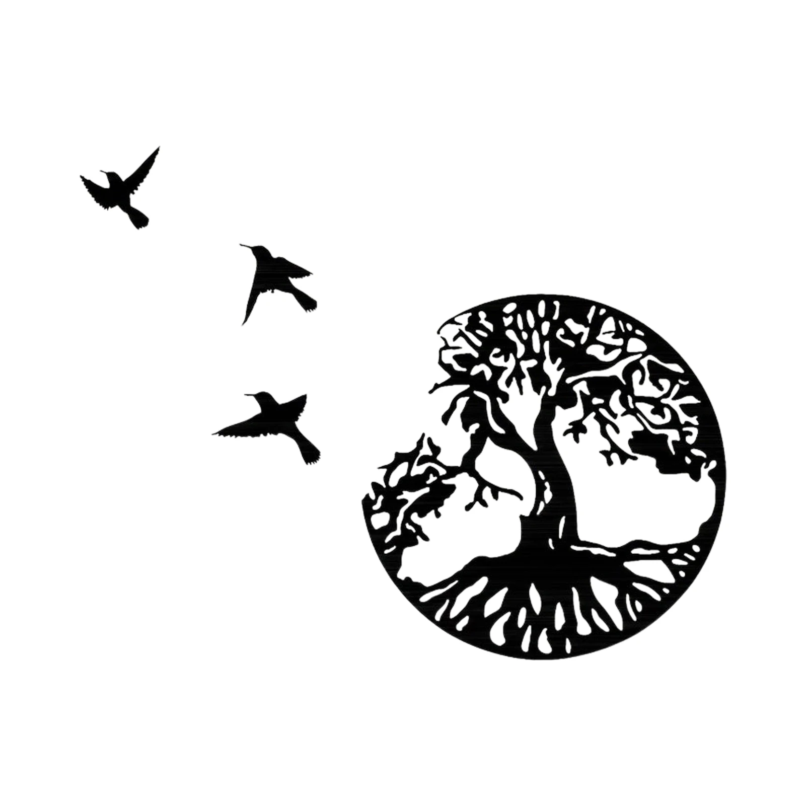 Tree Of Life Wall Art Metal Tree Of Life Wall Decor 11.02in Tree Of Life & Birds Metal Wall Plaque Metal Tree Pendant Decor Home