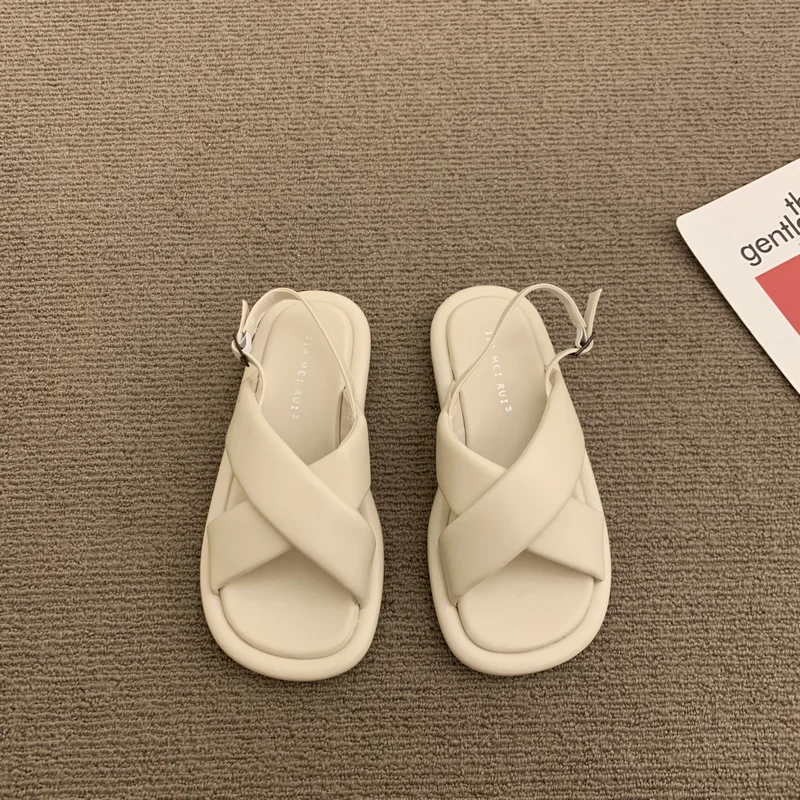 

Shoes for Women 2023 Hot Sale Buckle Strap Women's Sandals Summer Daily Sandals Women Peep Toe Shoes Female Sandals Large Size