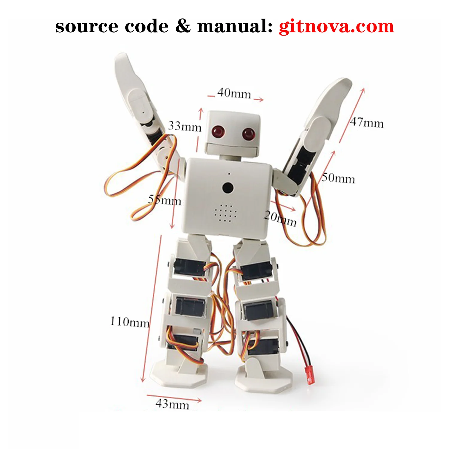 1 комплект Plen 2 Vivi Humanoid Robot18dof умный робот для Arduino бесплатное руководство и
