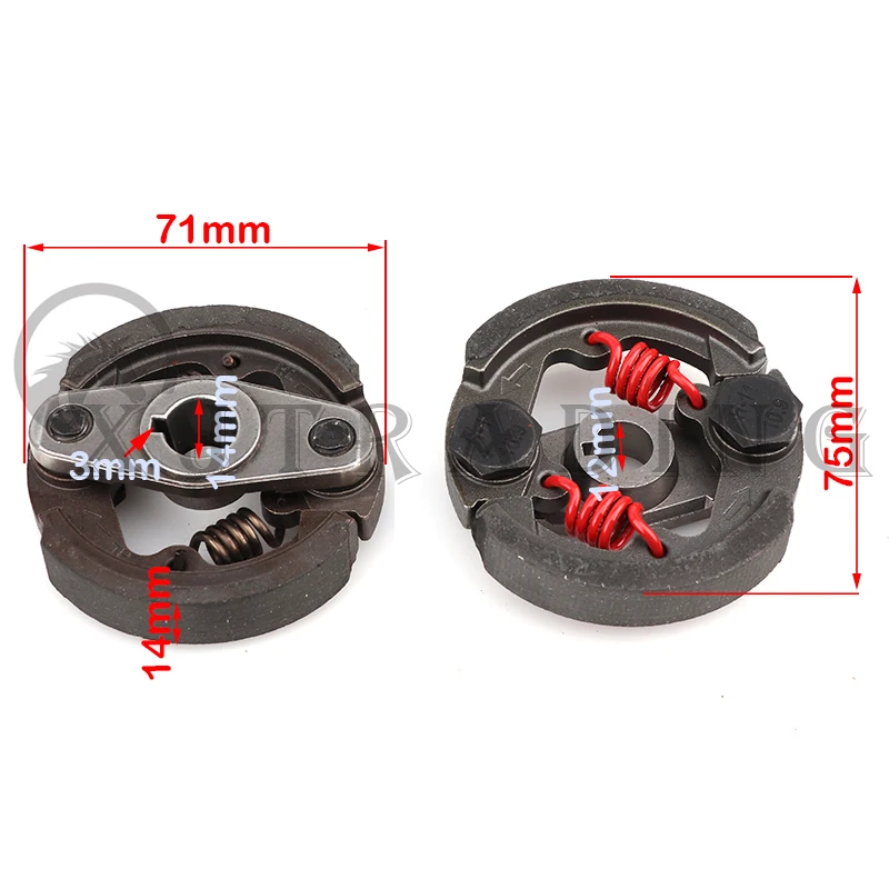 Гонки Heavy Duty 2 тактный Мини Мото Сцепления Pad плюс 43cc 47cc 49cc двигатель Карманный Dirt