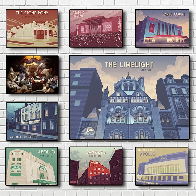 Limelight Pony Club Stone Абстрактный Холст С Принтом Настенный Художественный Постер