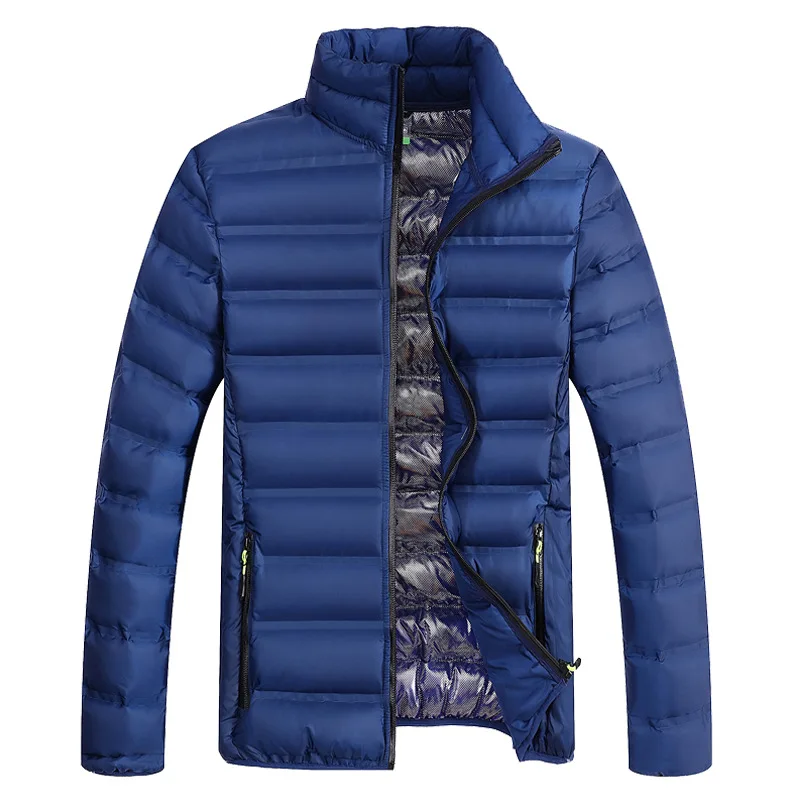 The New Thin and Thick Men's Stand-up Collar Windproof, Warm, Breathable Casual Clothing Winter Coat Warm Jacket