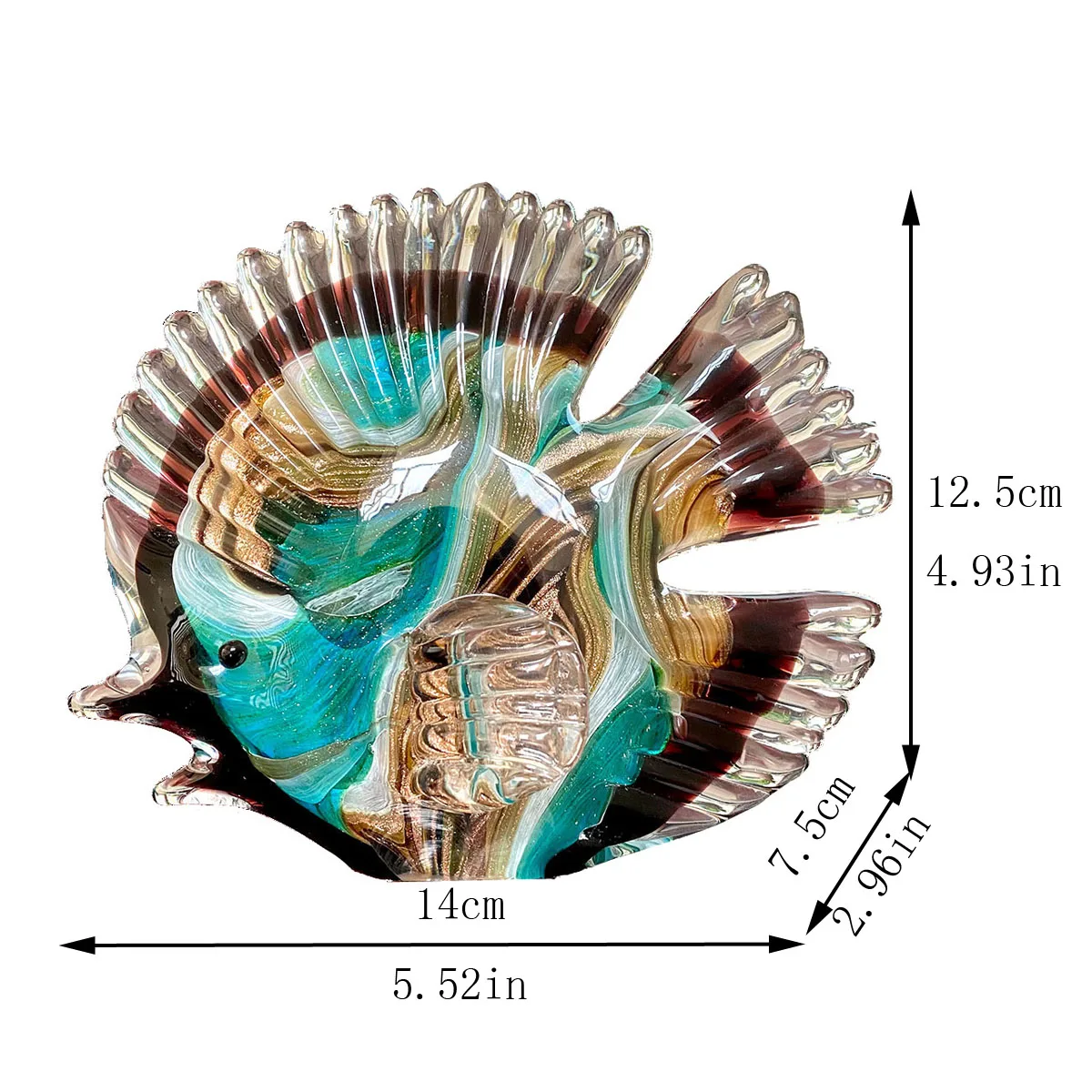 3 Красочные Хрустальные стеклянные фигурки клоуна, рыбы, животных, миниатюрная ручная выдувная рыба, скульптура, домашний декор, аксессуары, рождественский подарок