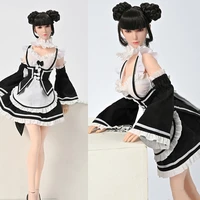 zy5049 16 female soldier maid dress lolita maid uniform babydoll dress princess maid outfits for 12 action figure body