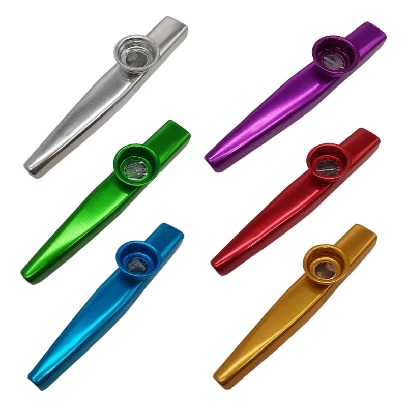 Разноцветные металлические флейты Kazoos диафрагмы музыкальные инструменты с Kazoo