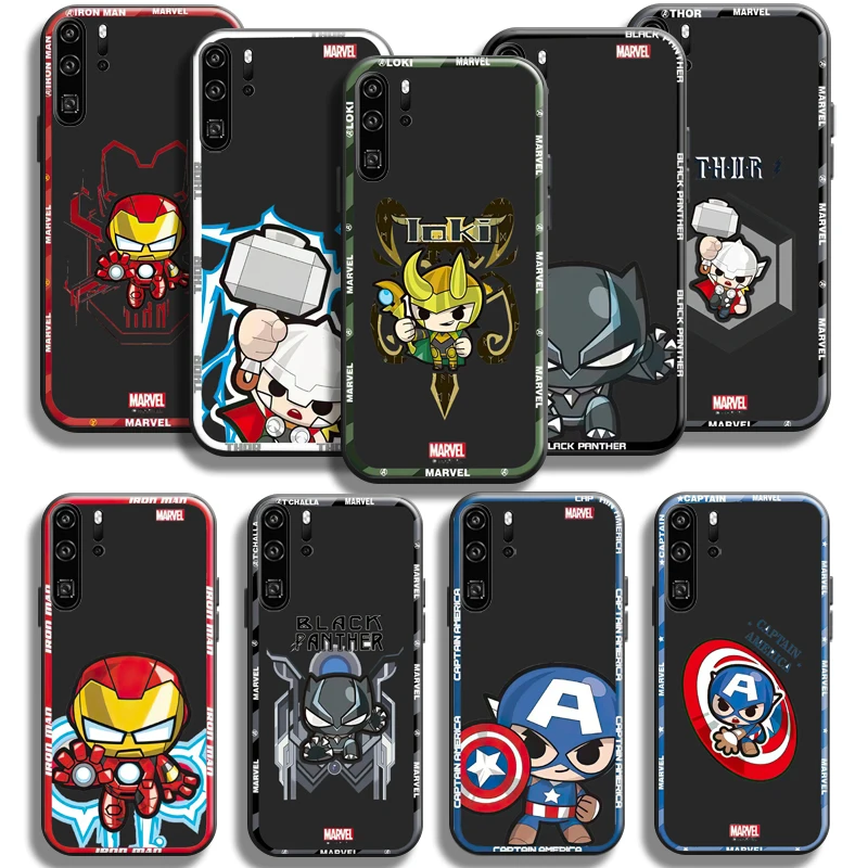 

Marvel Avengers Iron Man Phone Case For Huawei P Smart 2019-2021 P50 P40 P30 P20 Pro Lite 5G Black TPU Funda Carcasa
