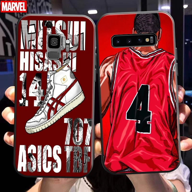 

Anime SLAM DUNK Phone Case For Samsung Galaxy S10 S10E S10 Lite S9 S8 Plus Samsung S10 5G Silicone Cover Black Soft Carcasa
