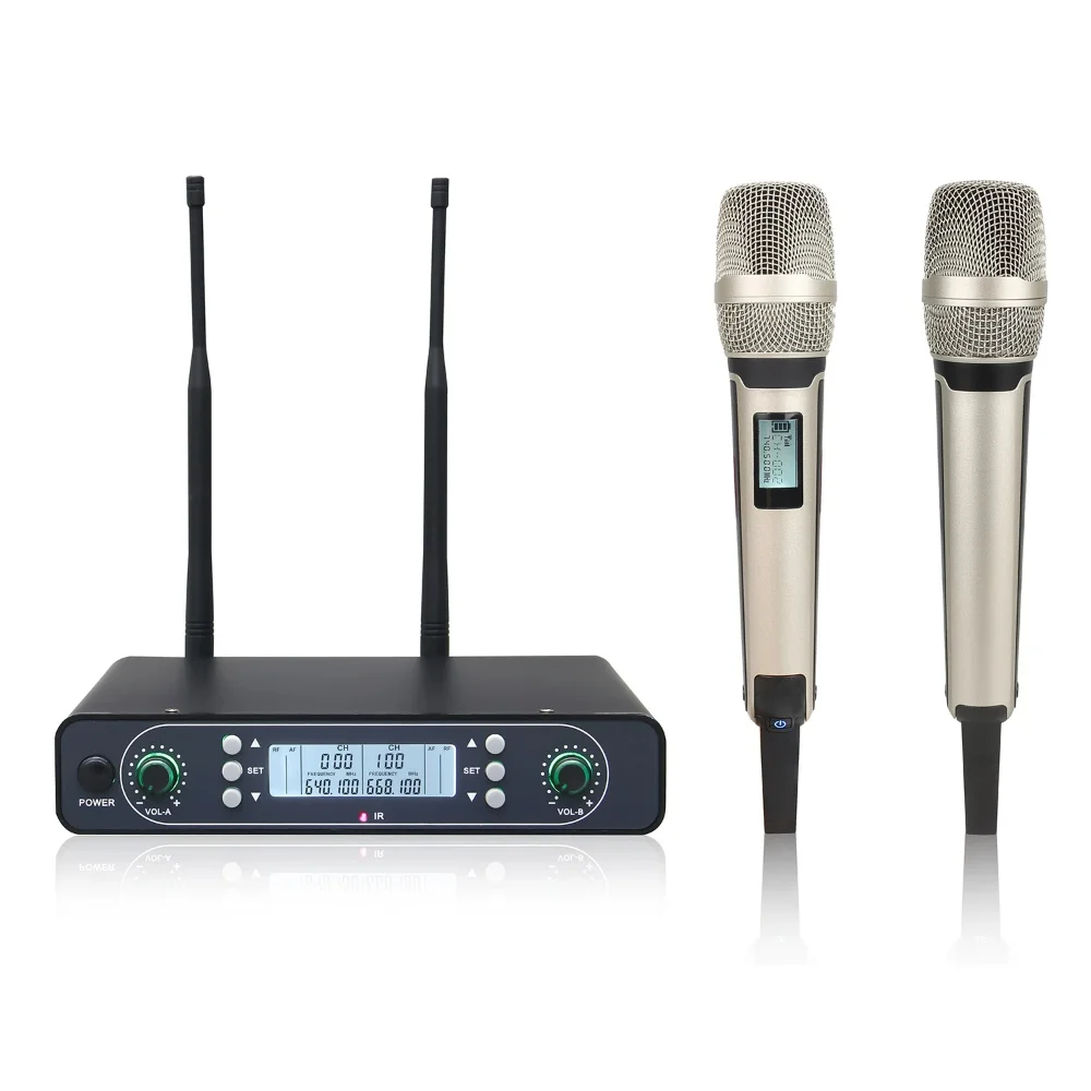 

Беспроводной микрофон AOSHEN SKM9000, сценический микрофон KTV UHF, профессиональный микрофон с чистым звуком