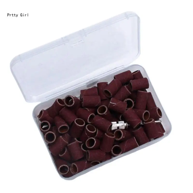 

Профессиональная шлифовальная лента для ногтей с защитой от засорения и сверлом с оправкой для маникюра D2TA