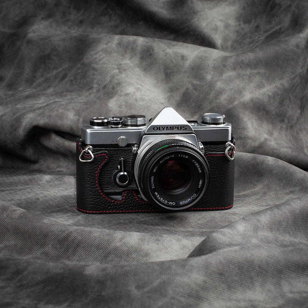 Кожаный чехол-сумка для камеры Olympus OM-1/1N 2/2N 4/4Ti OM3