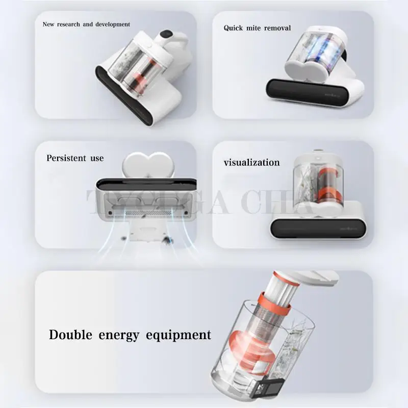 Двойная пылезащитная чашка без пыли инструмент для пылесоса - удаляет 99 9% клещей