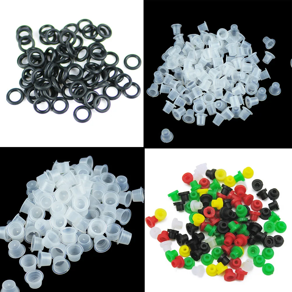 

100pcs S/M Size Tattoo Ink Cups Permanent Eyebrow Pigment Disposable Tattoo Accessories Kits Accessories Equipment Accessory