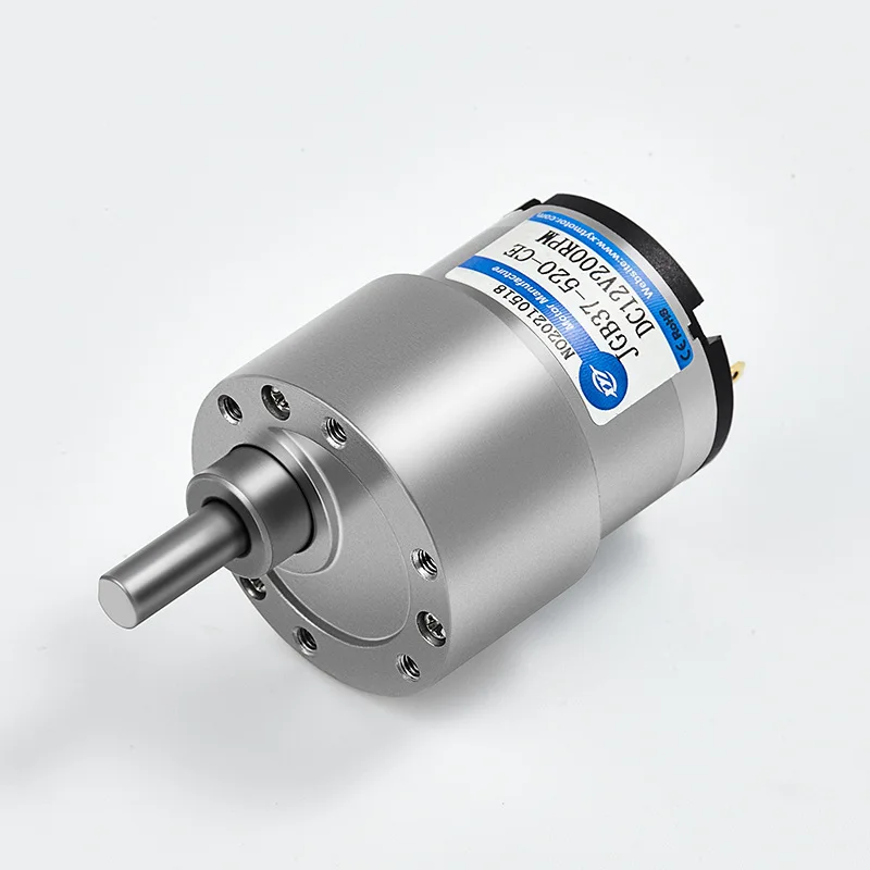 

JGB37-520 miniature DC reduction motor low speed high torque 12V/24V high torque gear motor metal gearbox