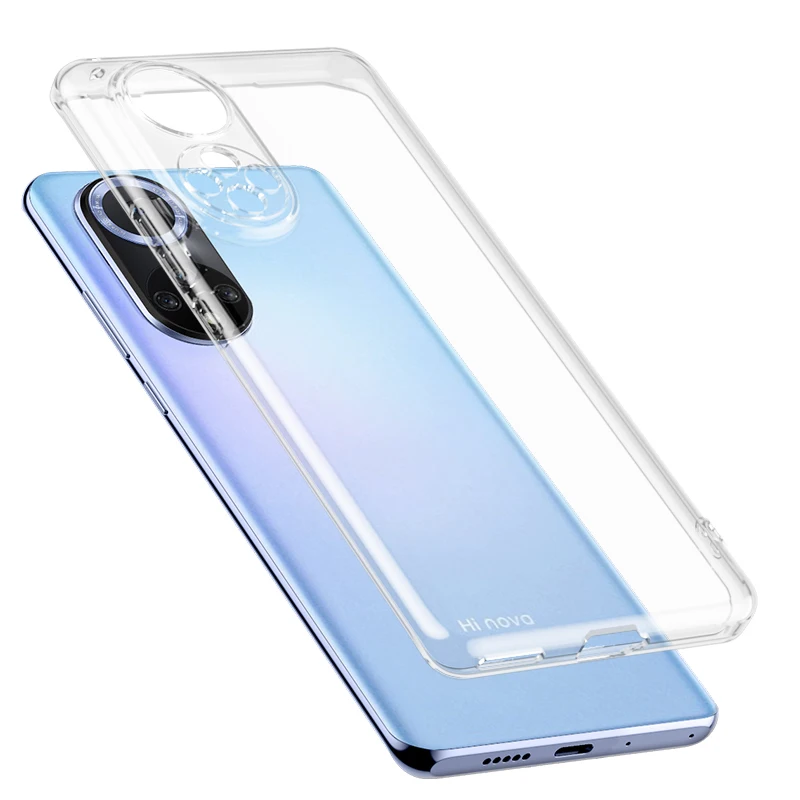 

Мягкий силиконовый прозрачный чехол для телефона Huawei P30 P40 P50 Lite Nova 9 8 7 Pro SE, ультратонкая задняя крышка из ТПУ