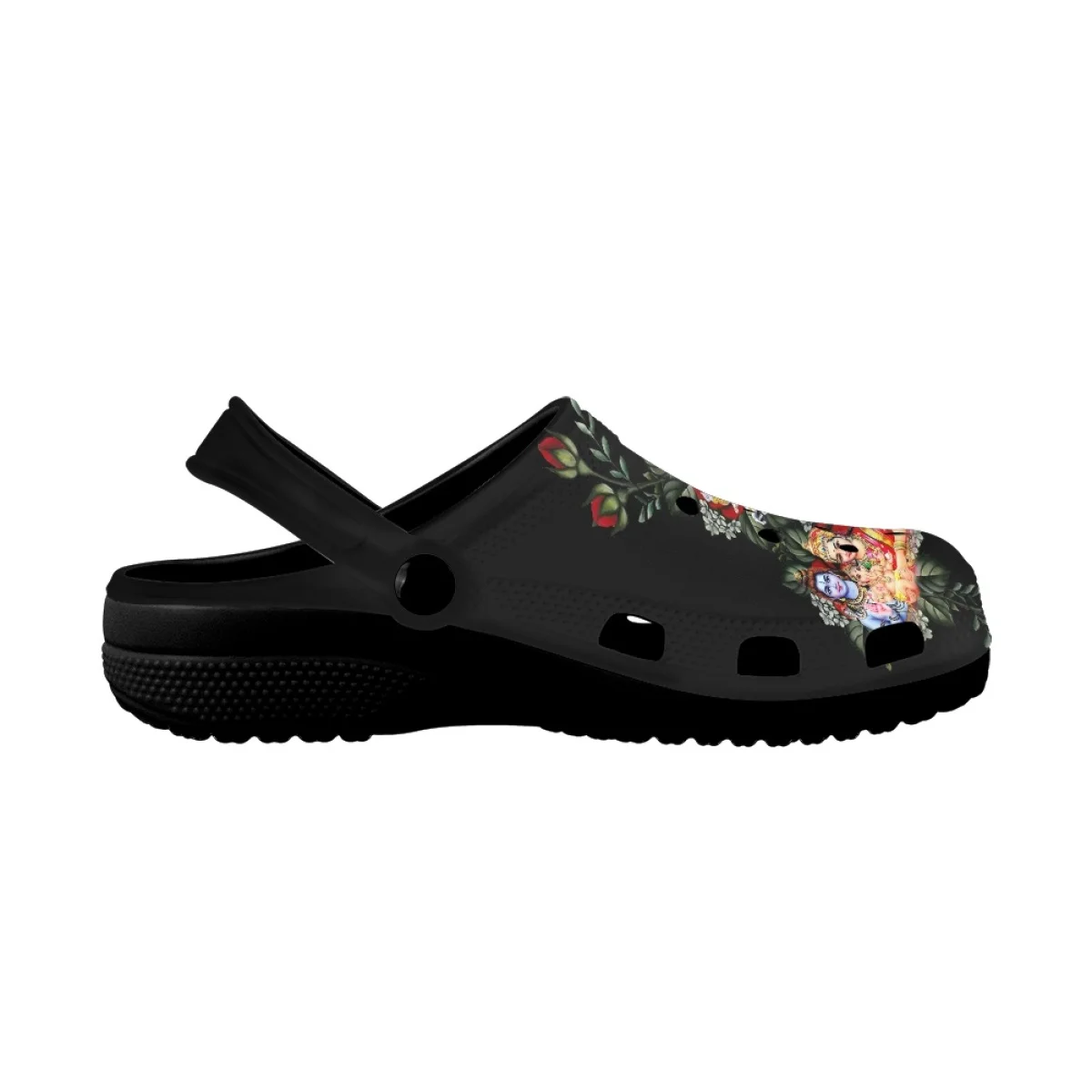 Women's Sandals Radha Krishna Anime Brand Designer Beach Slides Breathable Casual Girls Home Slippers for Bathroom Water Summer