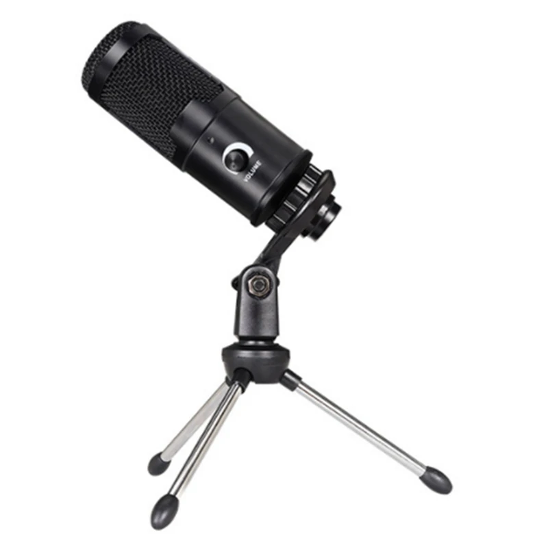 

Конденсаторный USB-микрофон, микрофон со штативом для записи K-песен, потоковой передачи голоса и прямых трансляций