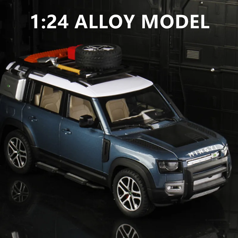 

Новинка 2022, модель автомобиля Land Rover Defender из сплава, литая металлическая игрушка, модель внедорожника, модель автомобиля, имитация коллекции...