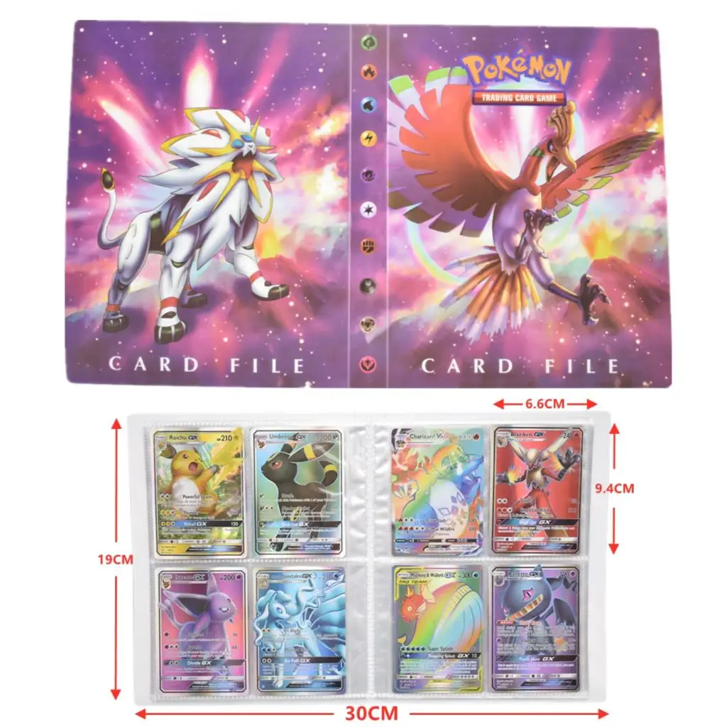 

Children's Toys GX EX Vmax Game Battle Collection Card Book Anime Pokemon Cards Pikachu Charizard Mewtwo Model Birthday Gift