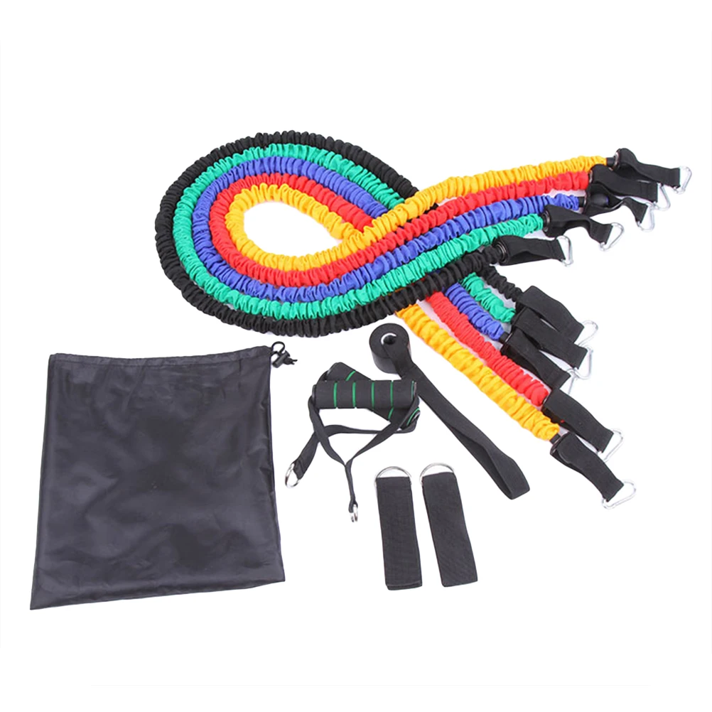 

11pcs Resistance Bands Latex Pilates Yoga Fitness Strength Tubes Pull Rope Latex Resistance Band Resistance Band For Fitness