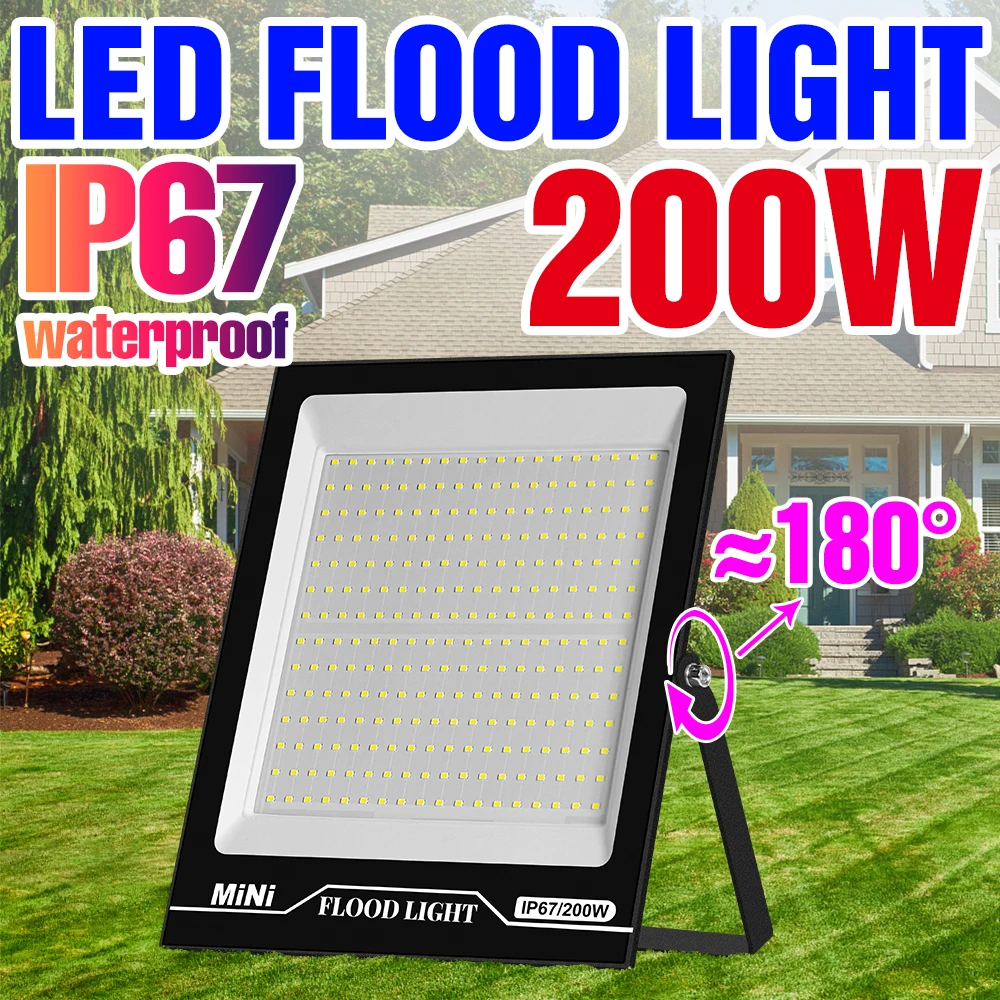 

Reflector LED FloodLight Outdoor Spotlight Focos LED Flood Light IP67 Waterproof Wall Lamp Garden Landscape Lighting 180-240V