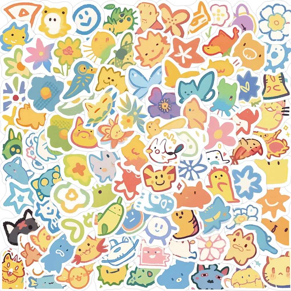 

10/100PCS Cute Cartoon Graffiti Stickers Phone Guitar Laptop Notebook Suitcase Cup Waterproof Sticker Decals Kids Toys Gift
