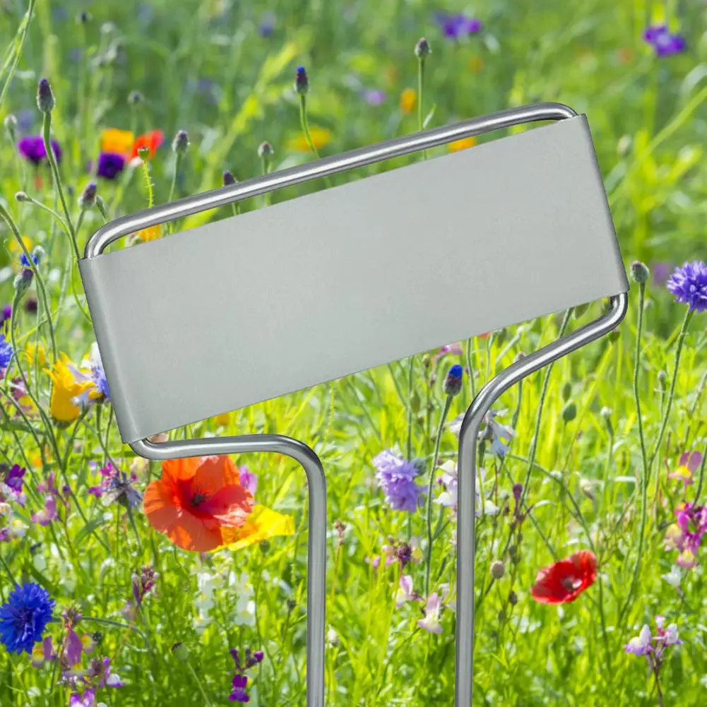 

Flower Arrangement Sign Waterproof Handwritten Plants Tags Aluminum Stake for Yard